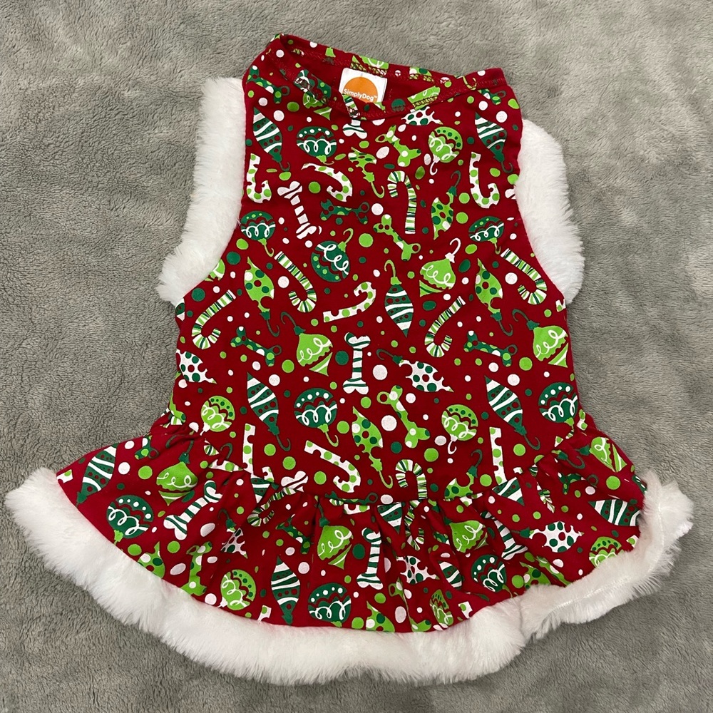 🖤SIMPLYDOG Christmas Dress, Size Medium